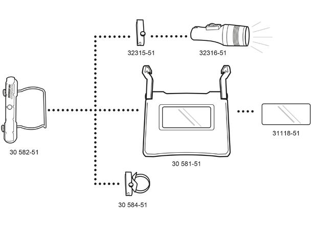 Interspiro universal moteringsbrakett 