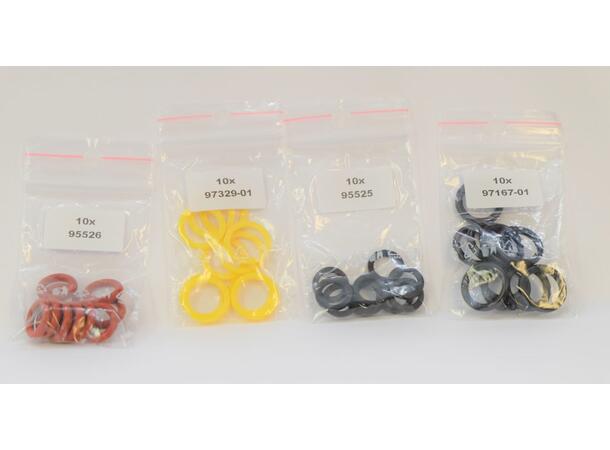 Interspiro o-ring & støttering sett M18 låsekon 10 pk 