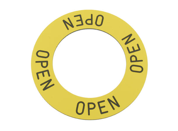 Interspiro "OPEN" skilt 