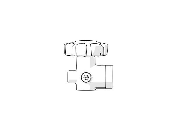 Interspiro flaskeventil M17 300 bar 90°, Burst disk 
