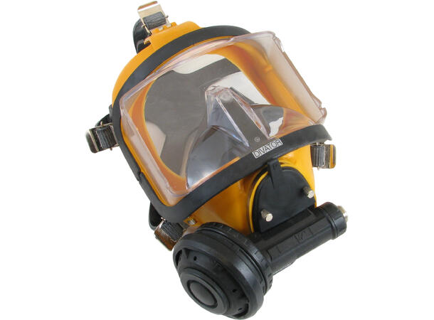 Interspiro Divator helmaske overtrykk Ventil gul,silikon ,u/friskluftsluke 